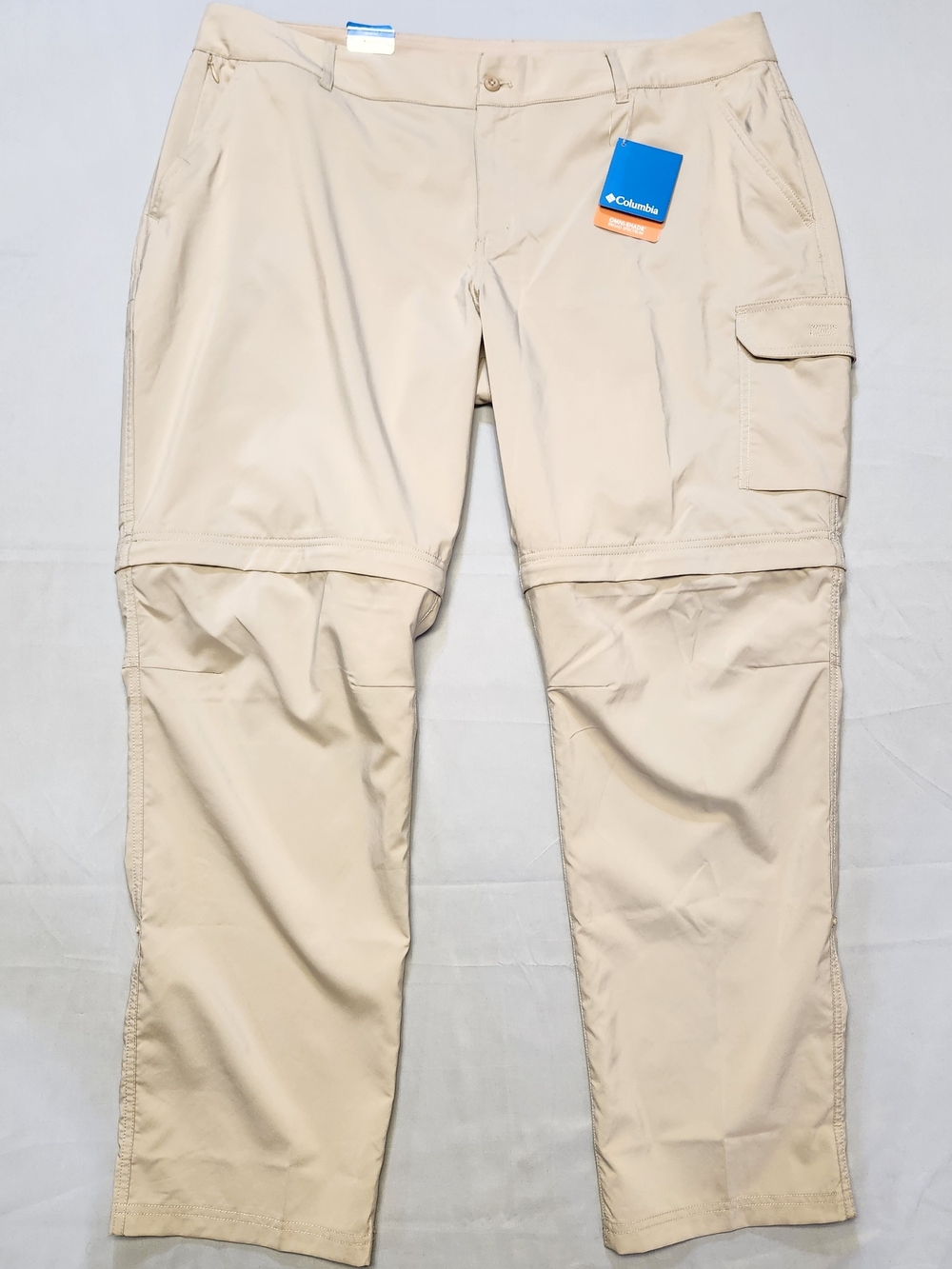 NWT Columbia Womens Plus Khaki Tan Silver Ridge UtIlity Convertible Pant 20W NEW